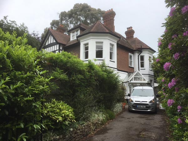 Decorating at Property in West Overcliff Drive Bournemouth - Frampton and Sons Bournemouth