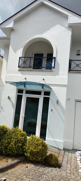 Exterior Painting of House in Sandbanks - Front by Frampton and Sons Painters and Decorators