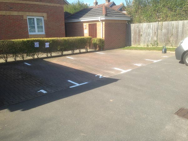 Parking Bay Road Markings Painted - Frampton and Sons Bournemouth