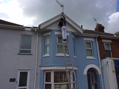 Property Exterior Redecorated - Frampton and Sons Bournemouth