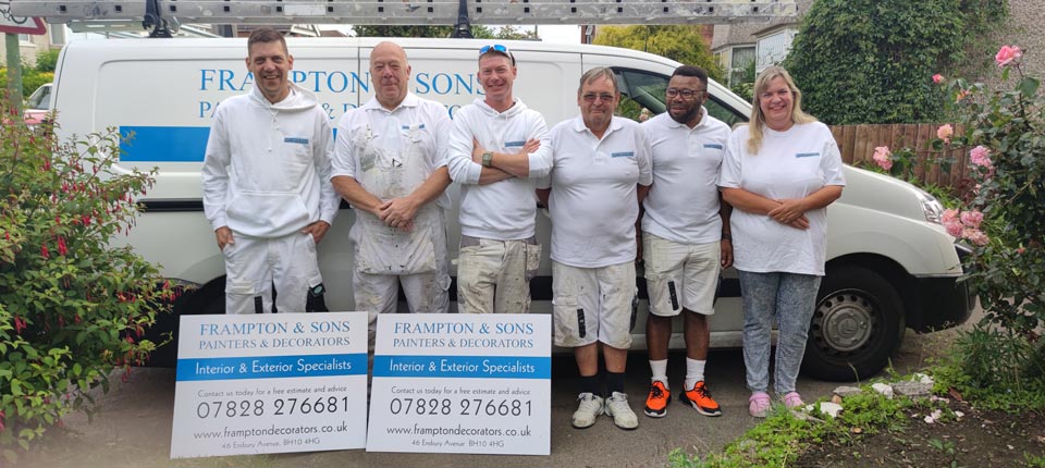 The Frampton and Sons Team - Professional Painters and Decorators covering Bournemouth, Poole and Christchurch